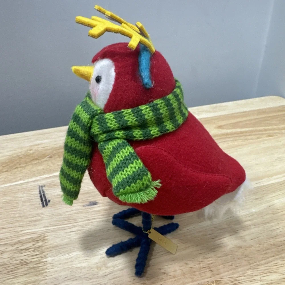 2020 Target Featherly Friends Pere Christmas Bird Scarf Antler Wondershop Spritz